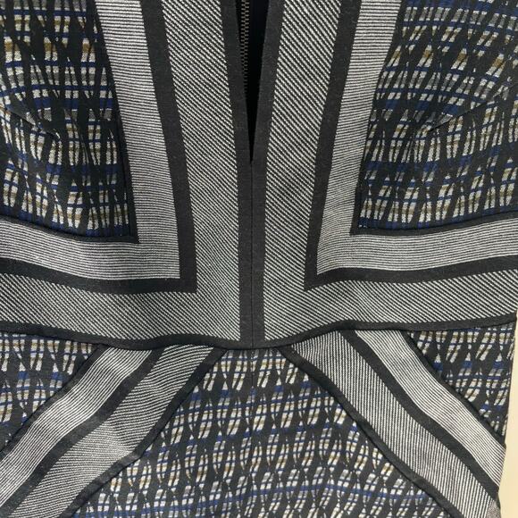 Diane Von Furstenberg Amanda Dress Jacquard Geometric Sheath Mini Size 6 - Picture 5 of 10
